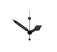 ATOMUSERLY 1set NH35 Ghost Hands Black Watch Set for Hand Needles Green Lunminous Pointers for NH36/4R/7S Movement(Silver Grey)