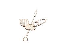 ATOMUSERLY 1set Round and Rectangular Hollow Pointers Non Luminous Men's Watch Hand Three Needle Fit for NH35 NH36 4R 7S Movement(Rose Gold)