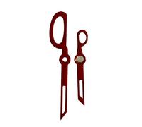 ATOMUSERLY 1set Scissors Watch Hands Red/Orange/Yellow/Green 9.5mm*12mm Accessories for NH35/NH36/4R/7S Movement(Green)