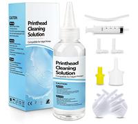 ATONER Printhead Cleaning Kit for HP Canon Brother Inkjet Printers, Printhead Cleaner Kit Work with HP 8610 8620 5520 6520, Epson WF2630 WF2750 WF2835, Printer Head Cleaning Solution 100ML