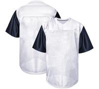 Atonmore Men Blank Plain Football Jersey, Adult Hip Hop Hipster Short Sleeve Mesh Pullover Shirts,Custom Uniforms for Party, Nz-white, XL