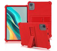 ATOOZ for DOOGEE T36 Tablet Case 12 inch 2025,Soft Silicone Compatible with Blackview Mega 2/Teclast T60 AI Tablet Case for Kids with Stand (Red)