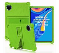 ATOOZ for DOOGEE U11 Case 11 Inch,Soft Silicone Kids Case for DOOGEE U11 Pro Tablet 2025/Teclast P50 Tablet with Stand (Green)