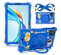 ATOOZ for Honor Pad X7 Case for Kids 8.7 Inch 2025,Sea Blue | Carton Silicone Case for Samsung Galaxy Tab A11/A9 Tablet Lenovo Tab One Case 8.7" with 360° Rotate Stand Strap & Stylus Pen