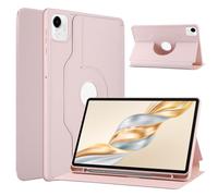 ATOOZ for Honor Pad X9a Case with pen holder 11.5 inch 2025, Rotating Stand Cover for Honor Tablet X9a (Pink)
