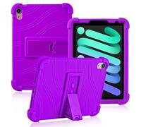 ATOOZ for iPad mini 7 Case 2024 (A17 Pro),iPad mini 7th/mini 6th Generation Case for Kids (2024/2021) with Stand Soft Silicone (Purple)