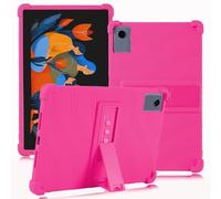 ATOOZ for Lenovo Idea Tab Plus Case 12.1 Inch 2025,Soft Silicone Case for Lenovo Idea Tab Plus/K12 Tablet (TB361FU) with PC Bracket (Rose Red)