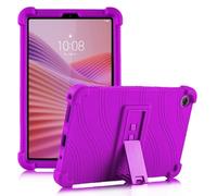ATOOZ for Lenovo Tab One Case 8.7 inch (TB305FU),Soft Silicone Shockproof Kids Case for Lenovo Tab K9 Tablet with PC Stand (Purple)