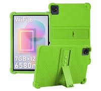 ATOOZ for TABWEE T80 Tablet Case,Soft Silicone Blackview Tab 30 Wifi/70 Wifi Case 2024,Blackview Tab 7 Wifi/Tab 8 Wifi Tablet Case 10.1 Inch,OSCAL Pad70/Pad60 Case for Kids with Bracket (Green)