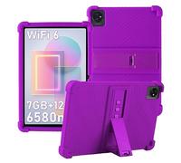 ATOOZ for TABWEE T80 Tablet Case,Soft Silicone Blackview Tab 30 Wifi/70 Wifi Case 2024,Blackview Tab 7 Wifi/Tab 8 Wifi Tablet Case 10.1 Inch,OSCAL Pad70/Pad60 Case for Kids with Bracket (Purple)