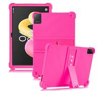 ATOOZ for TCL Tab 10L Gen 4 Case 10.1 Inch 2025 (8483A),Shockproof Soft Silicone Kids Case for TCL Tab 10 Gen 4 Tablet with Stand (Rose Red)