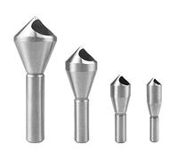 ATOPLEE 4PC Steel Wood Countersink Debur Deburring Tool Deburing Set Hole Countersinker