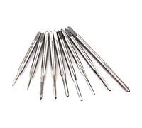 ATOPLEE 9pcs Metric Right Hand Thread Taps,HSS 6542 Small Straight Flute Thread Tap Set,M1-M2.5
