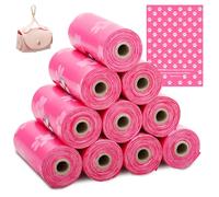 ATopoler 10 Roll Sanitary Napkin Disposal Bag,No Mess,No Odour,Sealable,Feminine Privacy Protection Disposal Bags for travel,Disposable Dog Poop Bags