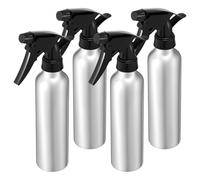 ATopoler 4 Pcs Aluminum Spray Bottles,350ml/11.8oz Fine Mist Sprayer Atomizers,Empty Refillable Container Spray Bottles for Cleaning, Gardening, Travel Beauty, Barber Shop Essential