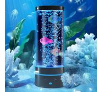 ATopoler Fish Bubble Lamp, Magical LED Mood Light,Aquarium Night Decor,7 Changing Light Colours,Baby Sensory Fish Lamps for Bedroom, Kids Room, Living Room, Party,Best Gifts for Children