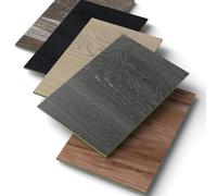 ATOPOSE Vinyl Flooring Sample, 3.0mm 4"x6" Self Adhesive 1-Piece, Grey Oak