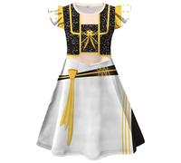 Atorcher Demon Hunter Costume Halloween Cosplay Party Carnival Dress Rumi Mira Zoey Skirt for Kids (4-5 Years, HA26203)