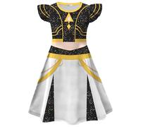 Atorcher Demon Hunter Costume Halloween Cosplay Party Carnival Dress Rumi Mira Zoey Skirt for Kids (4-5 Years, HA26201)