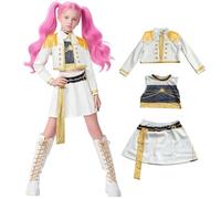 Atorcher Kids Style Stage Performer Costume Set - Long Sleeve Coat with Shirt and Pants for Halloween, Cosplay, Birthday Parties and Carnival - Sizes 3-12 Years