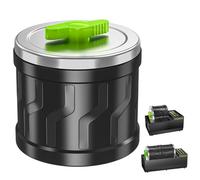 AtoRock Rock Tumbler Replacement Barrel, Extral Large Capacity 4Lbs, Rubber Material, with Durable Leak-Proof Lid, Compatiable A1&A1Pro Rock Tumbler