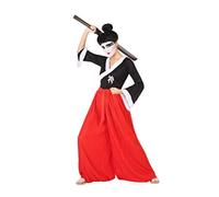 Atosa 53869 Costume Japanese Samurai Woman XS-S Red-Carnival, Women