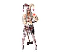 ATOSA 55540 Women's Fancy Dress, Black/Red/White, XS-S
