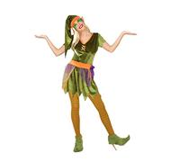 Atosa 56494 Costume Elf Woman M-L Green-Carnival, Women
