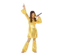 Atosa 56901 Golden infant Costume 5-6 Years Disco 70S, Men, Women, Boys Girls, 5 a 6 años