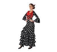 Atosa 66122 Flamenco Costume M-l Woman Dancer, Black/White