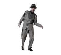 Atosa | Adult Man Grey Groom Costume | Corpse, Ghost | Horror Costumes for Halloween, Carnival, Theme Parties | Includes Jacket, Trousers | Comfortable, Fun and Original