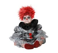 Atosa Baby Clown Halloween Costume 6-12 Months Grey