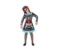Atosa Child Girl Colorful Skeleton Costume