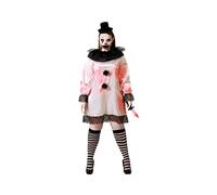 Atosa Clown Halloween Woman Costume Multicolor 2XL Kids