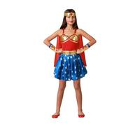 Atosa Comic hero costume red dress girl 10-12 years