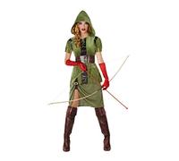 Atosa Bogenschütze 61426 Costume Archer Woman M-L Green-Carnival, Women