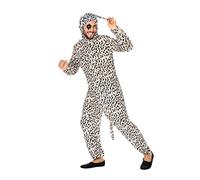 Atosa 55929 Costume Dalmatian Dog Man XS-S Black-Carnival, Men, Checkered