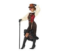 Atosa 53906 Costume Steampunk Woman M-L Brown-Carnival, Women
