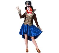Atosa Crazy Hat Woman Costume Brown XS-S