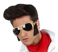 Atosa Golden Sun Elvis Rock & Roll With Patillas Glasses