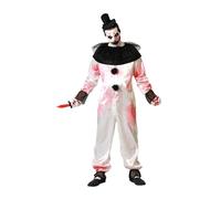 Atosa Clown Halloween Men Costume Multicolor M-L