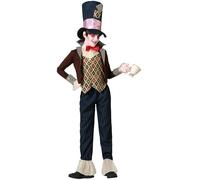 Atosa | Mad Hatter Costume for Child | Includes Hat, Jacket, Vest, Bow Tie and Long Pants | Perfect Kids Costumes for Carnival, Halloween and Theme Parties | 1-12 Years