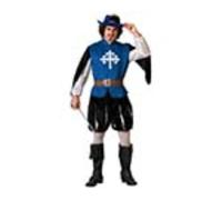 ATOSA Men's Adult Blue Musketeer Costume Outerwear (Pack of 12) M-L Multicoloure