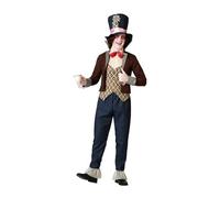 ATOSA Men's Mad Hatter Costume Brown Man Adult Outerwear (Pack of 12) XXL Multic