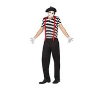 Atosa mimo 26520 Costume Mime Man XL Black-Carnival, Men