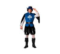 Atosa Musketeer Men Costume Blue XS-S