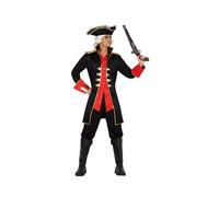 Atosa Pirate Captain Costume Black XL