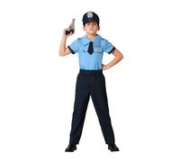 Atosa Police Boy Costume 5-6 Years Blue