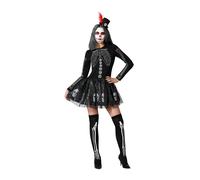 Atosa Women's Sexy Skeleton Fancy Dress Costume