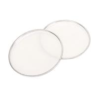Atospdy 6.5in Drum Head Replacement Polyester Film Jazz Drum Accessory White for Most Drummers